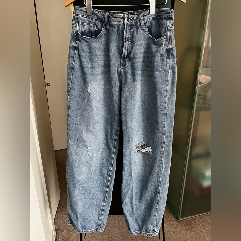 Design Lab Ripped Denim Jeans